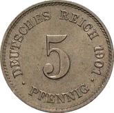 Obverse 5 Pfennig 1918 G
