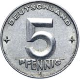Obverse 5 Pfennig 1953 E