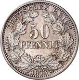 Obverse 50 Pfennig 1878 E