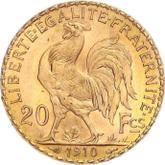 Reverse 20 Francs 1910