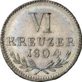 Reverse 6 Kreuzer 1804