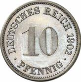 Obverse 10 Pfennig 1902 F