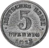Obverse 5 Pfennig 1917 F