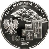 Obverse 10 Zlotych 2007 MW NR Ignacy Domeyko