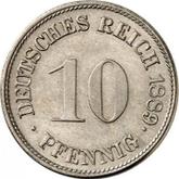 Obverse 10 Pfennig 1889 F
