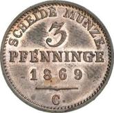 Reverse 3 Pfennig 1869 C