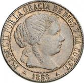 Obverse 1 Céntimo de escudo 1866