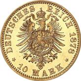 Reverse 10 Mark 1878 A Mecklenburg-Schwerin