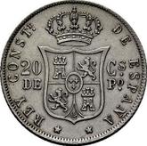 Reverse 20 Centavos 1881