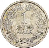 Reverse 1 Reichsmark 1925 J