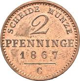 Reverse 2 Pfennig 1867 C