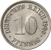 Obverse 10 Pfennig 1900 D