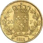 Reverse 20 Francs 1818 A