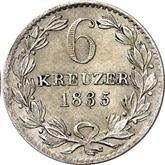 Reverse 6 Kreuzer 1835