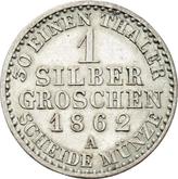 Reverse Silber Groschen 1862 A