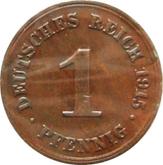 Obverse 1 Pfennig 1915 D