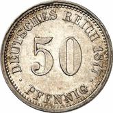Obverse 50 Pfennig 1877 J