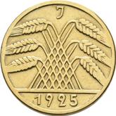 Reverse 10 Reichspfennig 1925 J