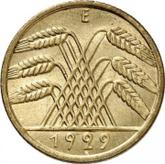 Reverse 10 Reichspfennig 1929 E