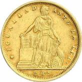 Reverse 2 Pesos 1858