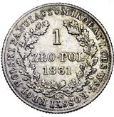 Reverse 1 Zloty 1831 KG