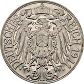 Reverse 25 Pfennig 1911 D
