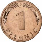 Obverse 1 Pfennig 1980 D