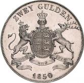 Reverse 2 Gulden 1850