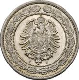 Reverse 20 Pfennig 1888 F