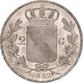 Reverse 2 Gulden 1822