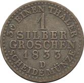 Reverse Silber Groschen 1833 D