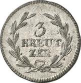Reverse 3 Kreuzer 1814