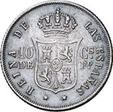Reverse 10 Centavos 1867