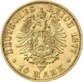 Reverse 10 Mark 1877 B Prussia