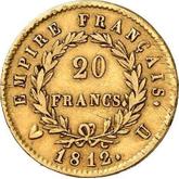 Reverse 20 Francs 1812 U