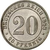 Obverse 20 Pfennig 1888 J