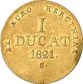 Reverse Ducat 1821 C