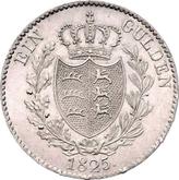 Reverse Gulden 1825 W