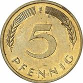 Obverse 5 Pfennig 1995 F