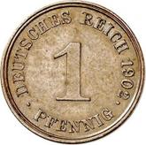 Obverse 1 Pfennig 1902 J