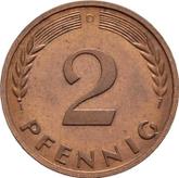 Obverse 2 Pfennig 1963 D