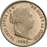 Obverse 5 Céntimos de real 1861