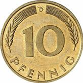 Obverse 10 Pfennig 1995 D