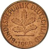 Reverse 2 Pfennig 1980 F