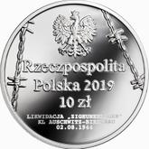 Obverse 10 Zlotych 2019 75th Anniversary of the Romani and Sinti Genocide