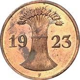 Reverse 1 Rentenpfennig 1923 F
