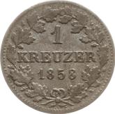 Reverse Kreuzer 1858