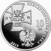 Obverse 10 Zlotych 2019 Vilnius Offensive