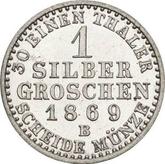 Reverse Silber Groschen 1869 B