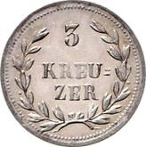 Reverse 3 Kreuzer 1825